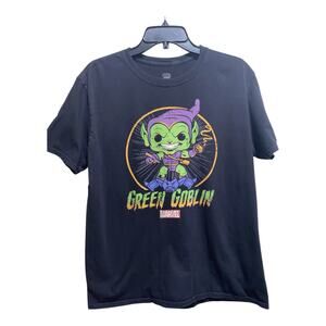 Funko Pop! Tee Green Goblin Marvel‎ Graphic T-shirt Spider-Man Villain (Black) L